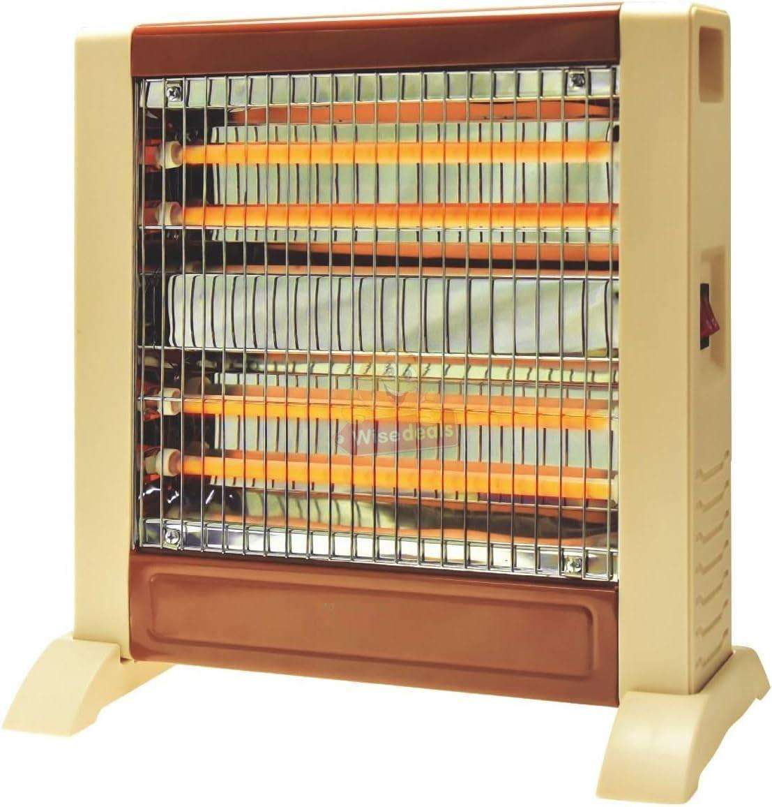 4 Tube Quartz Halogen Electric Heater with 2 Heating Modes