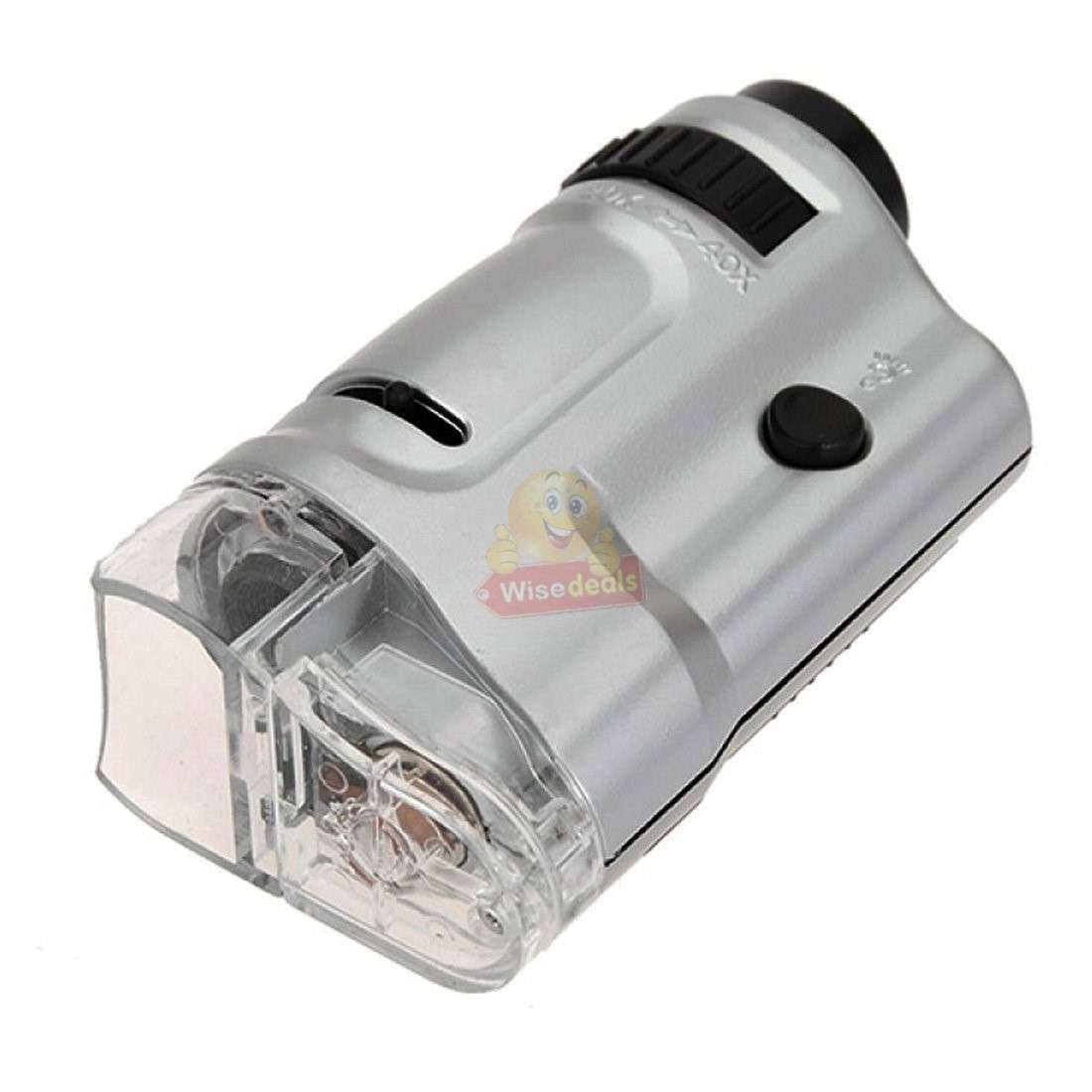 Handheld Mini Pocket Microscope 20X - 40X Optical Zoom with LED Light