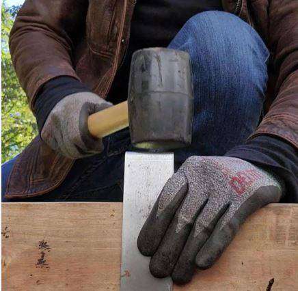 Rubber Mallet with wooden handle