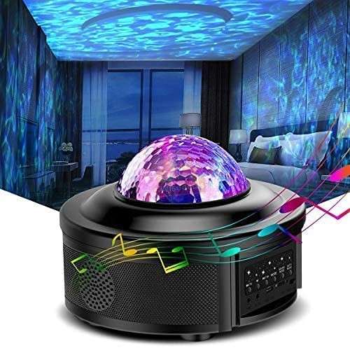 Bluetooth Speaker and Starry Sky Projection Night Light with Remote