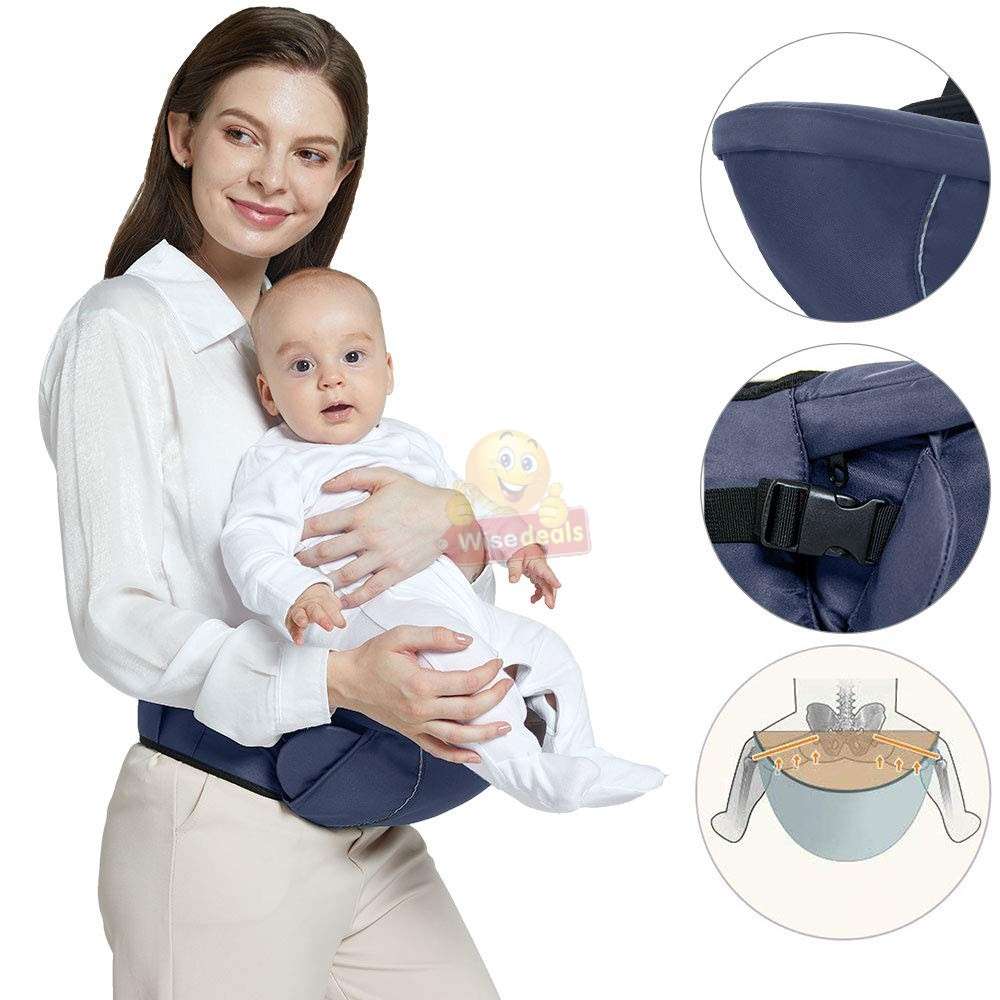 Portable Infant Baby Safe Waist Chair in Blue