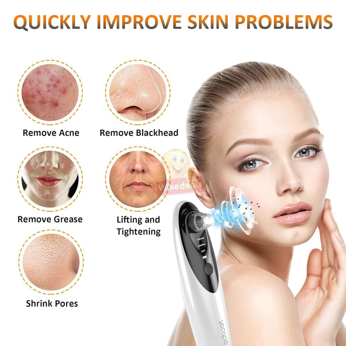 10 X Magnification HD Camera and LED lights Blackhead remover