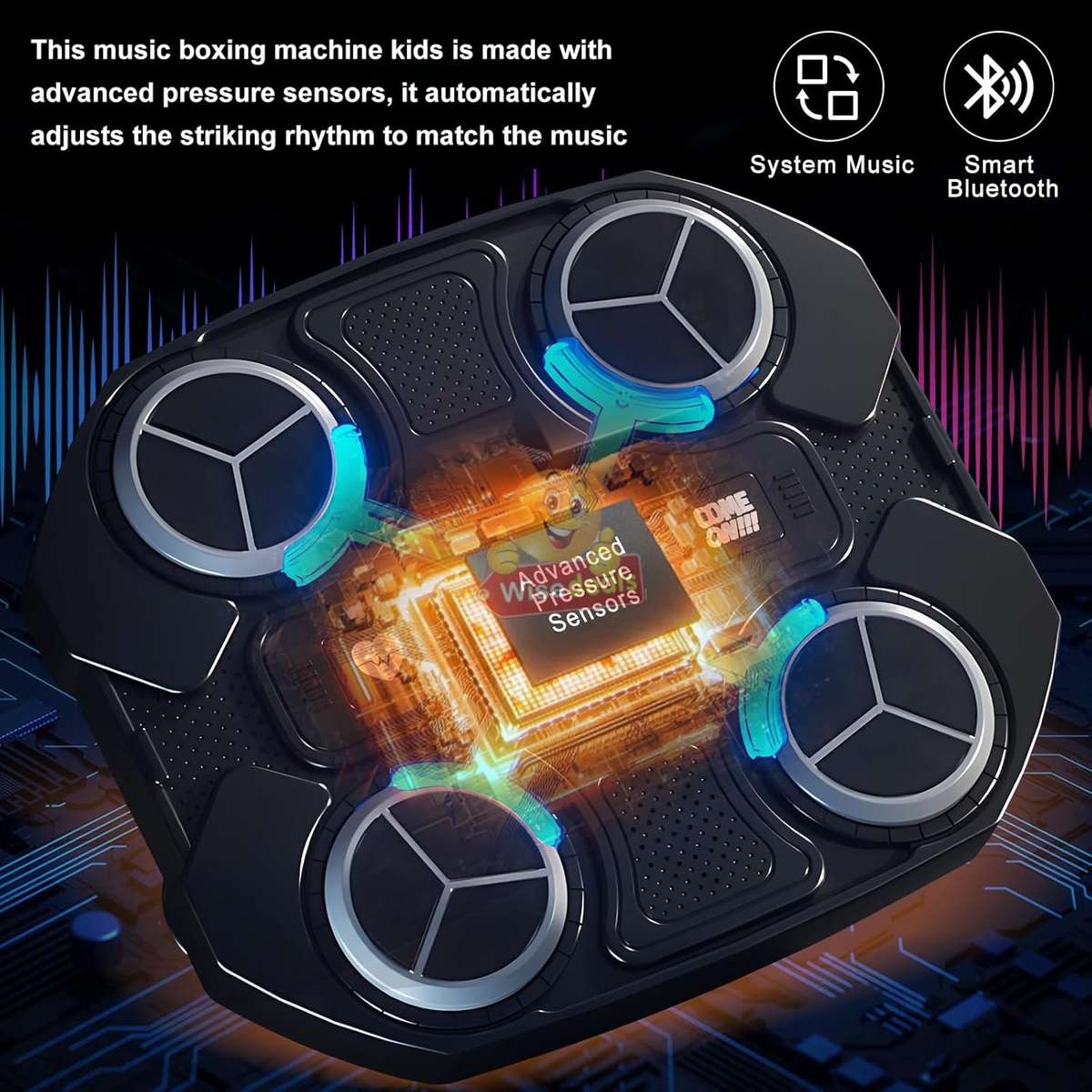 Bluetooth 3 Speed Music Boxing Relaxing Exercise Wall Mounted Speaker