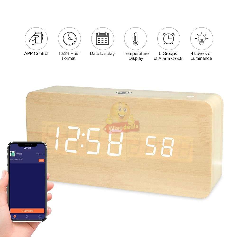 Digital LED Alarm Clock Timer Calendar Thermometer