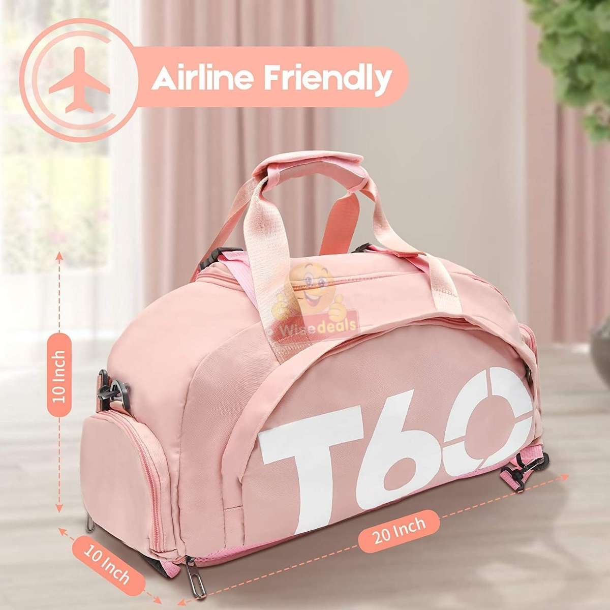 Lightweight Sport and Gym Bag with Shoulder Strap