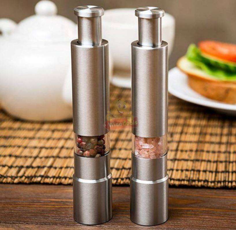 Stainless Steel Pressing Pepper Mill