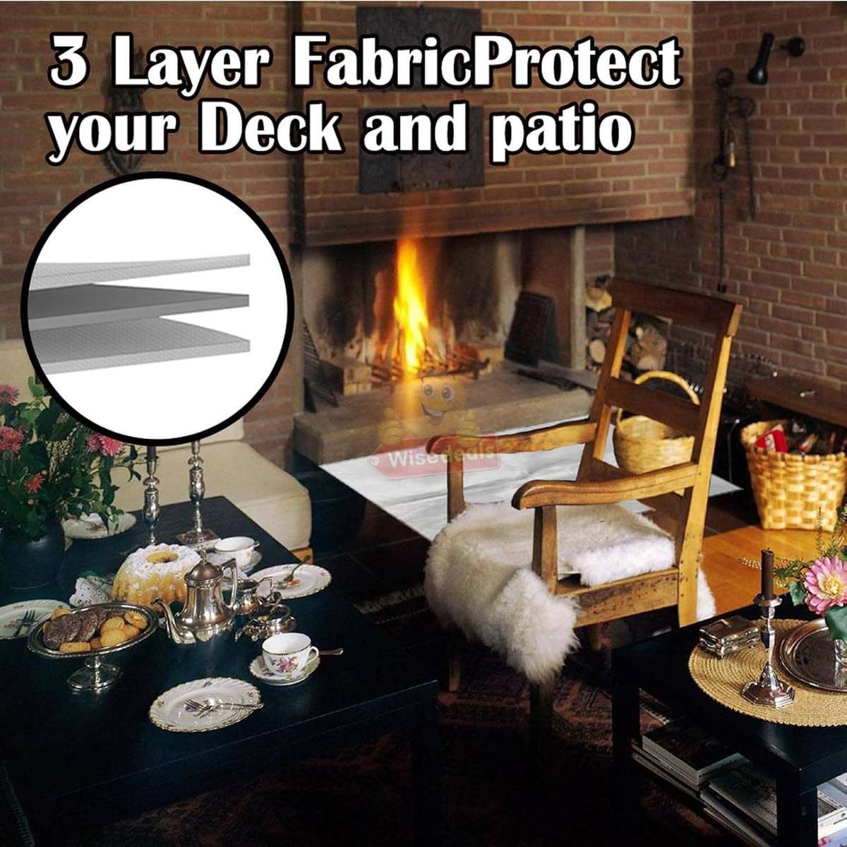 Waterproof Reflected Heat 3 Layer Fireproof Mat