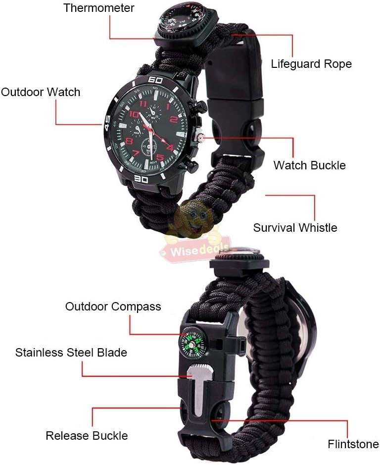 Survival Watch with lots of Features and Accessories