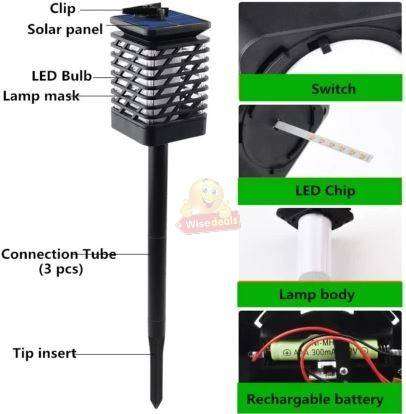 3-in-1 Solar Flame Light