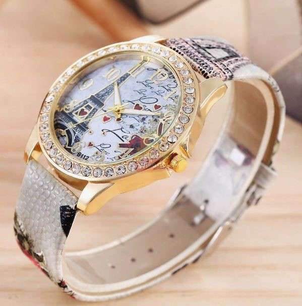 Elegant Paris Themed Eiffel Tower Ladies Watch in Complimentary Gift Box