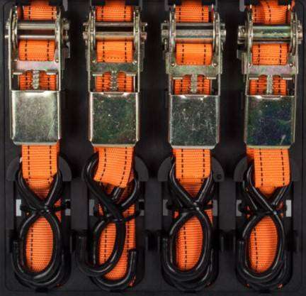 4 Piece Adjustable Ratchet Strap Set