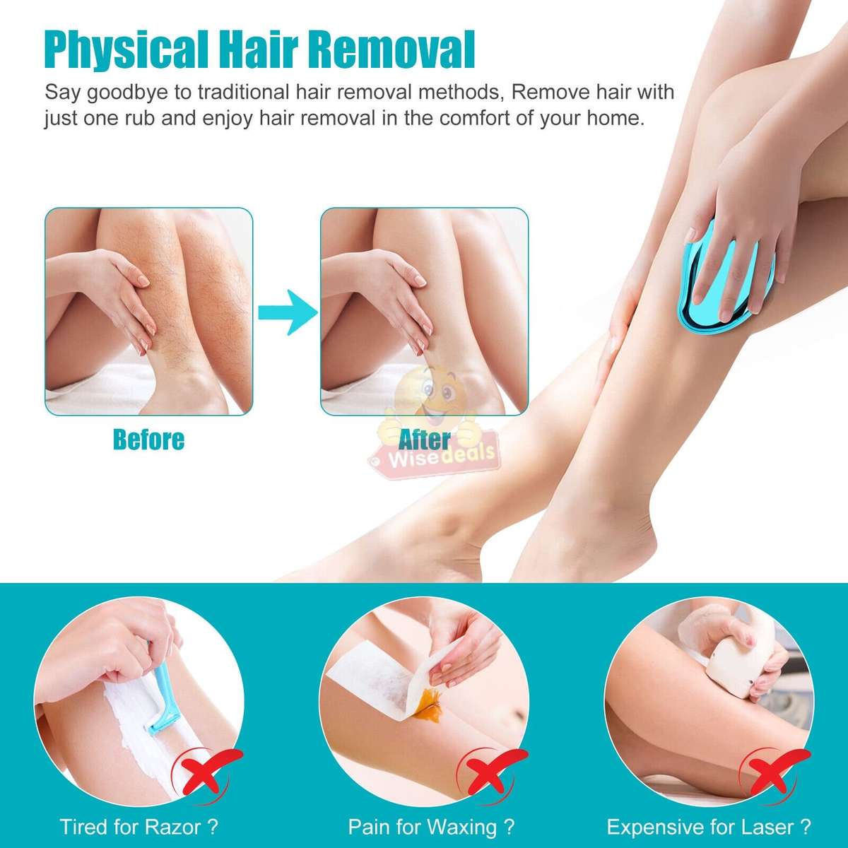 Painless and easy Crystal Hair Remover