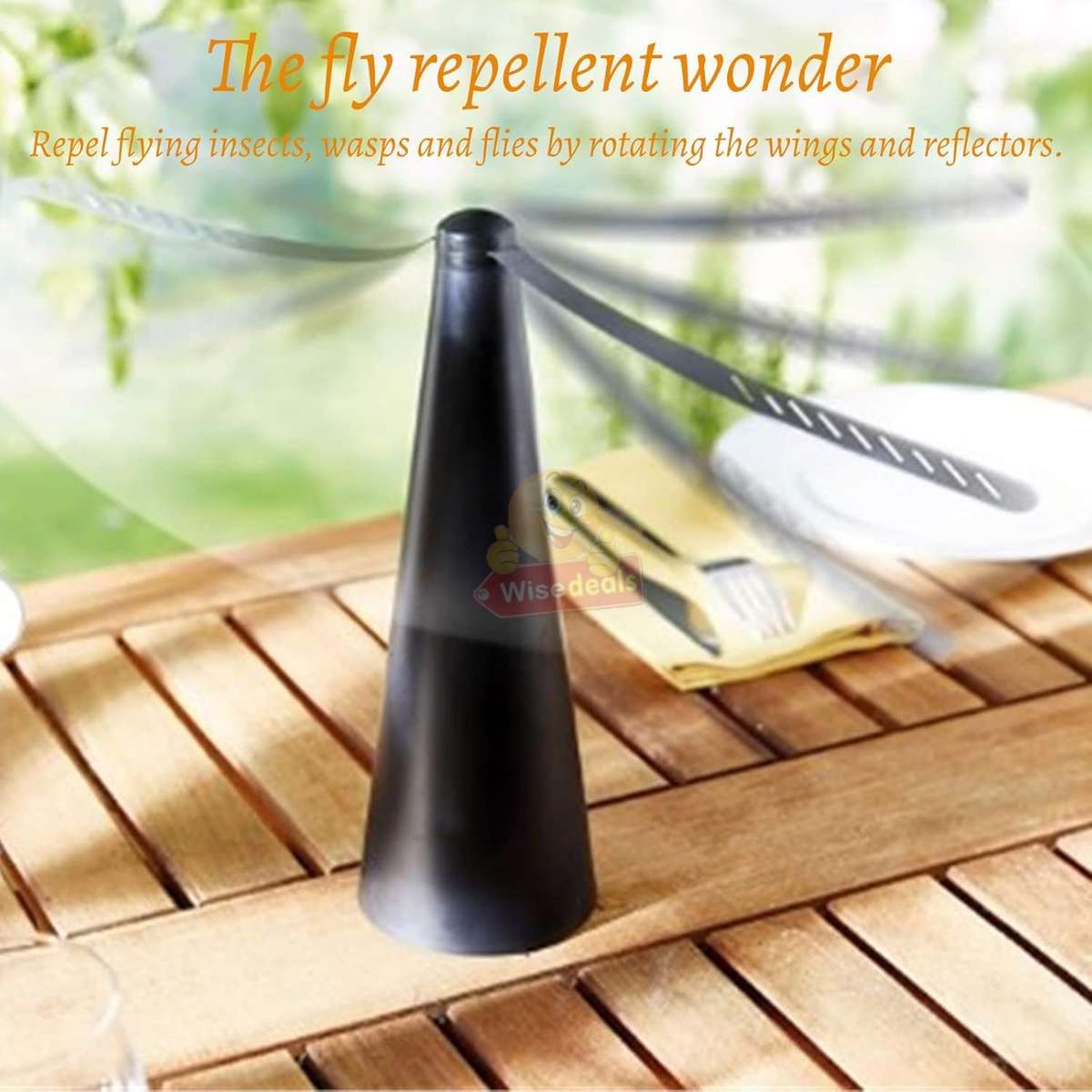Insect Repeller Fan with 360° Rotation, Silent, Keep Insects away from Food and more - START R1 ONLY