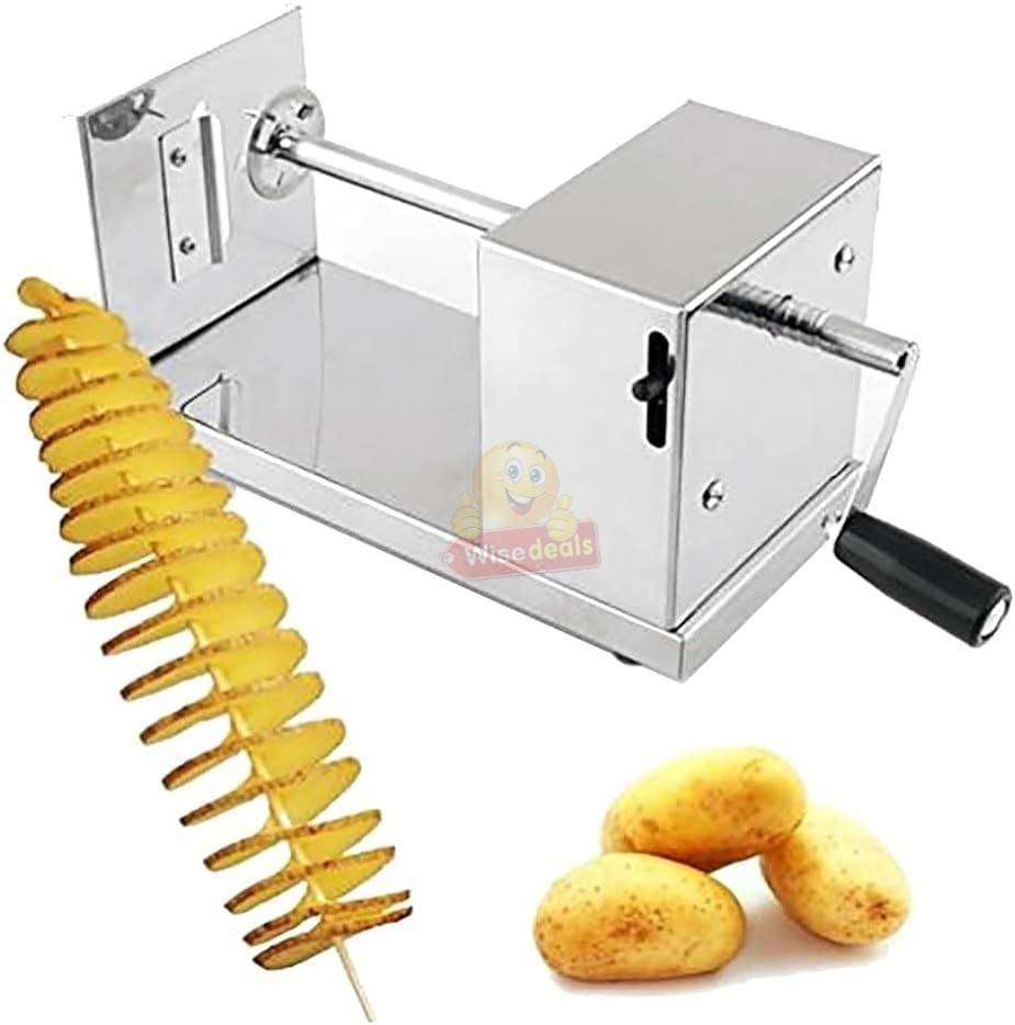 Stainless Steel potato spiral and veggie slicer tornado