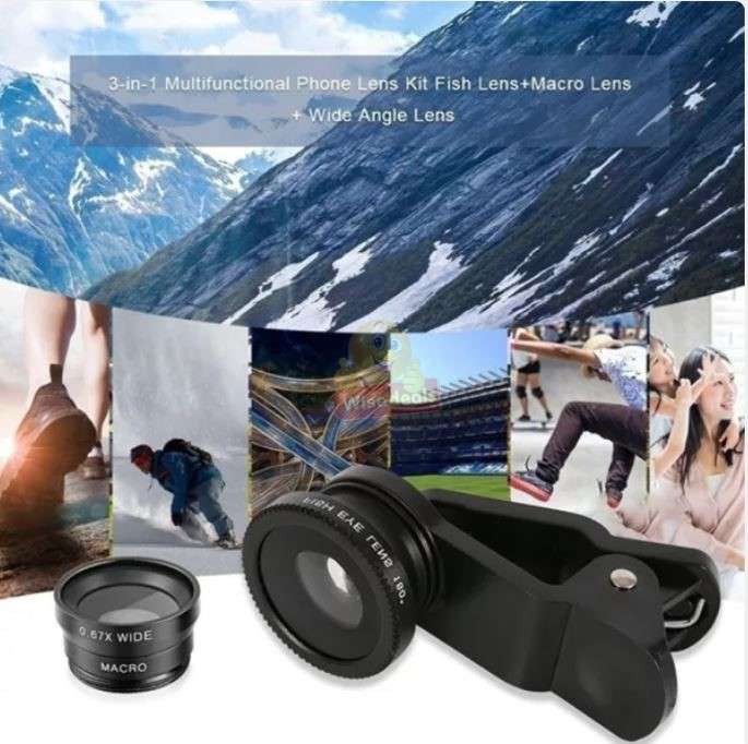 10 in 1 Bluetooth Cell Phone Lens Kit with Tripod & Selfie Stick - 8X Magnification