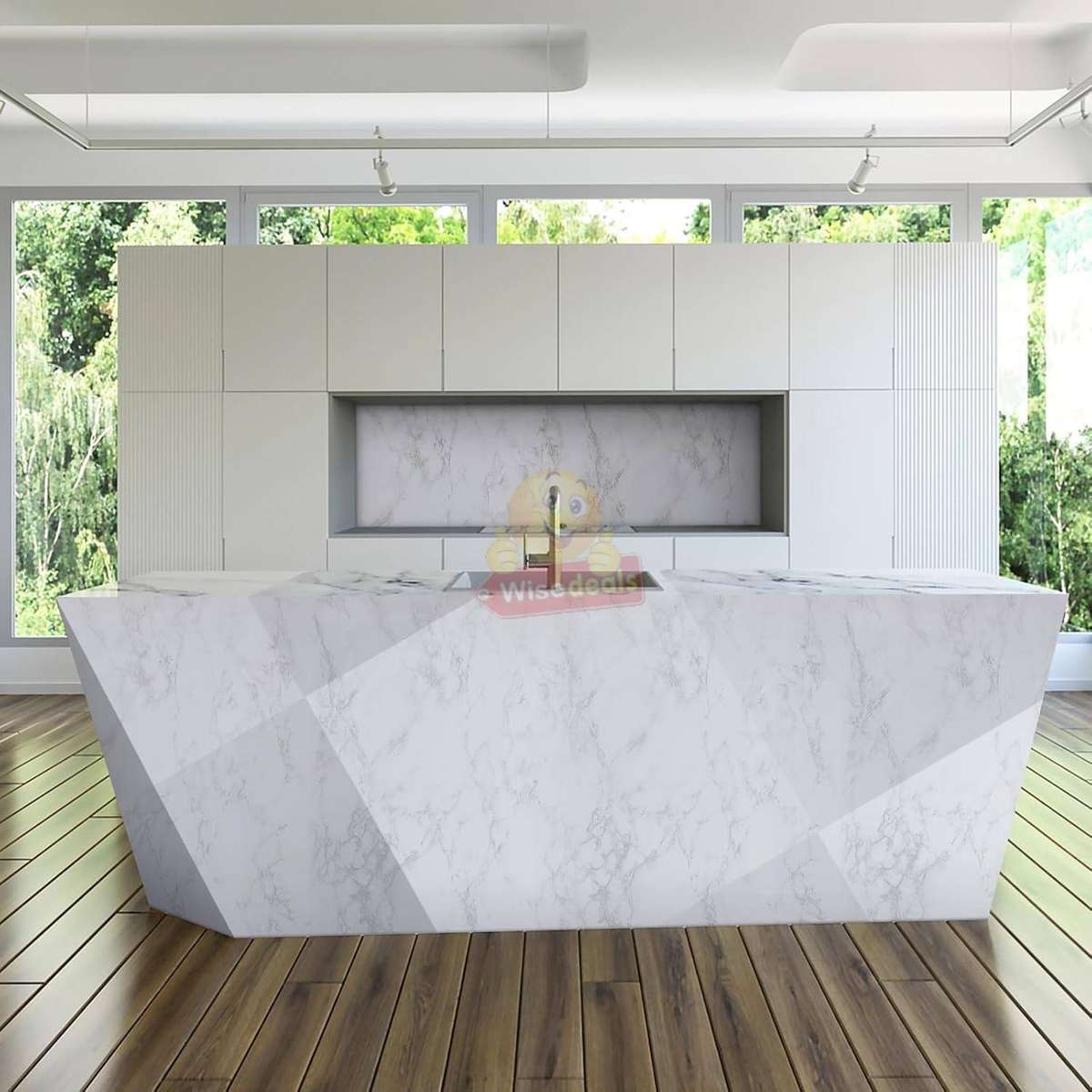 Self-Adhesive water-resistant Marble Pattern Film 40CM x 2M