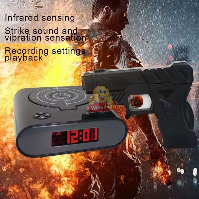 USB Game Mode and Gun Target LED Alarm Clock