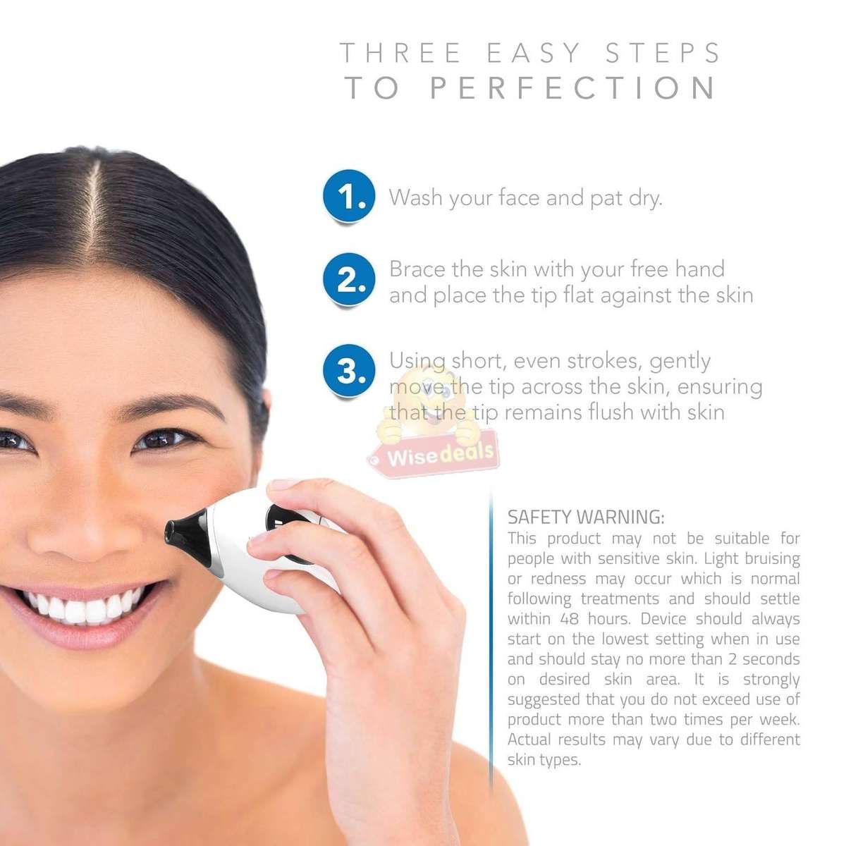 Blackhead Remover Pore Vacuum with 4 Sucker Heads