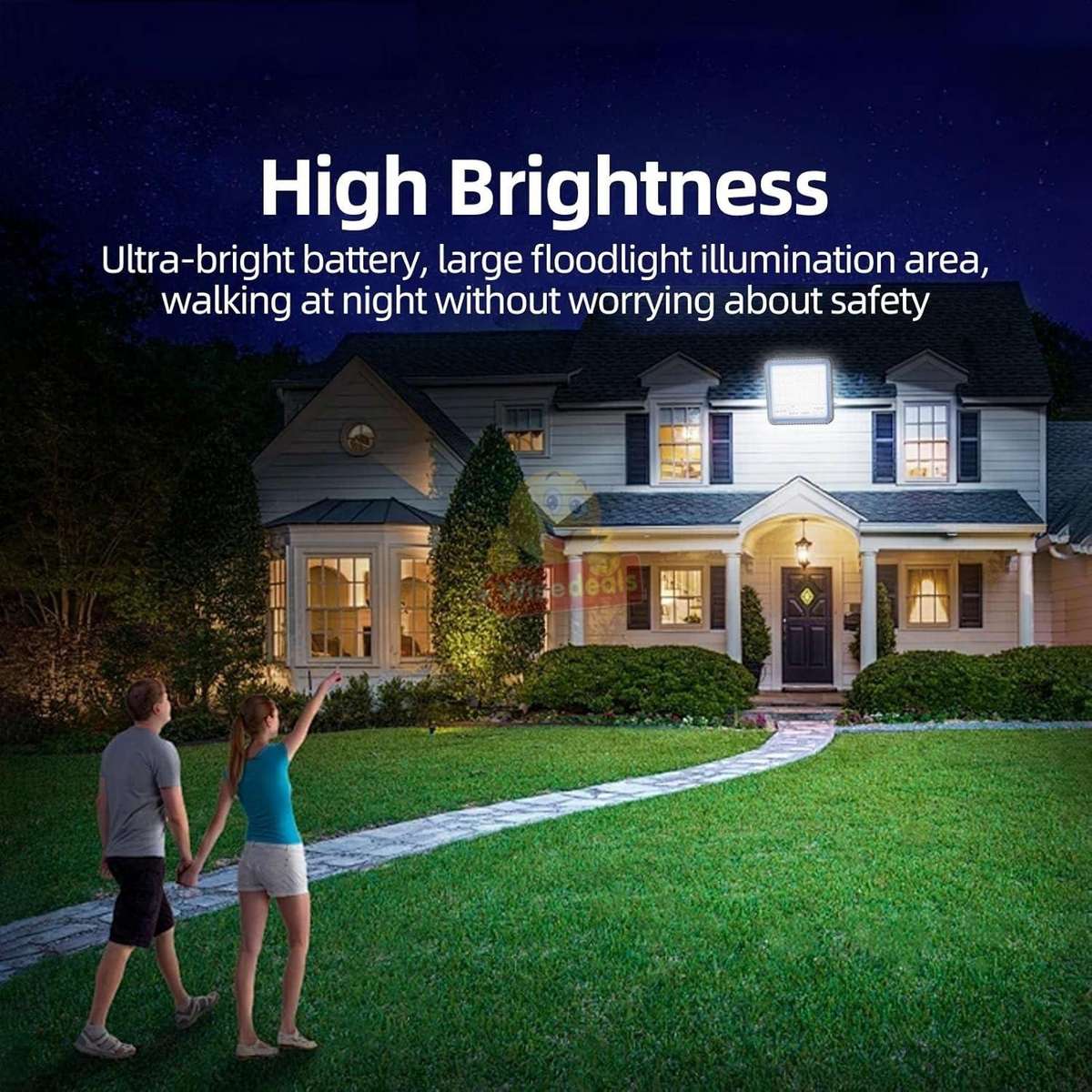 200W LED SOLAR Flood Light with Panel and remote control