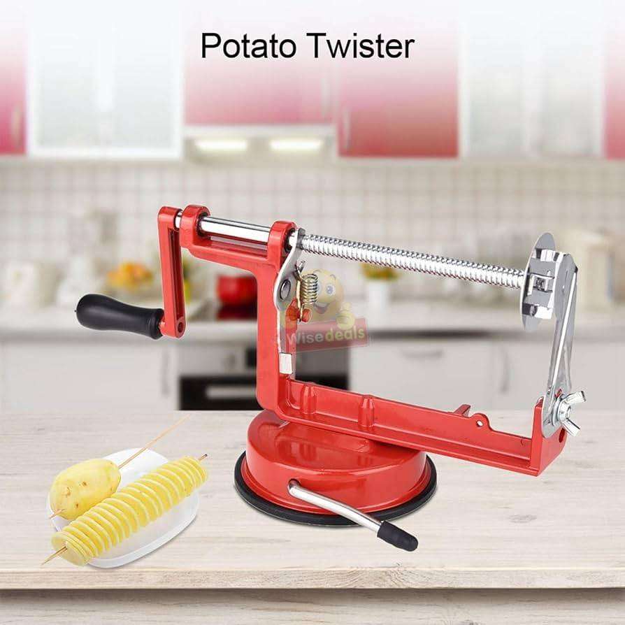 Aluminium Spiral Potato Slicer Suction Stand
