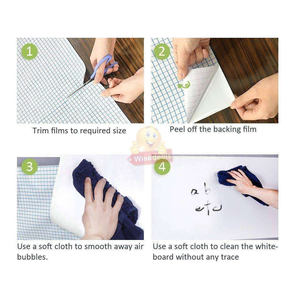 Whiteboard Wall Sticker 2000mm X 600mm