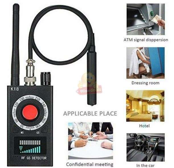 Wireless Signal Laser Lens GSM Camera Audio Detector GPS Tracking