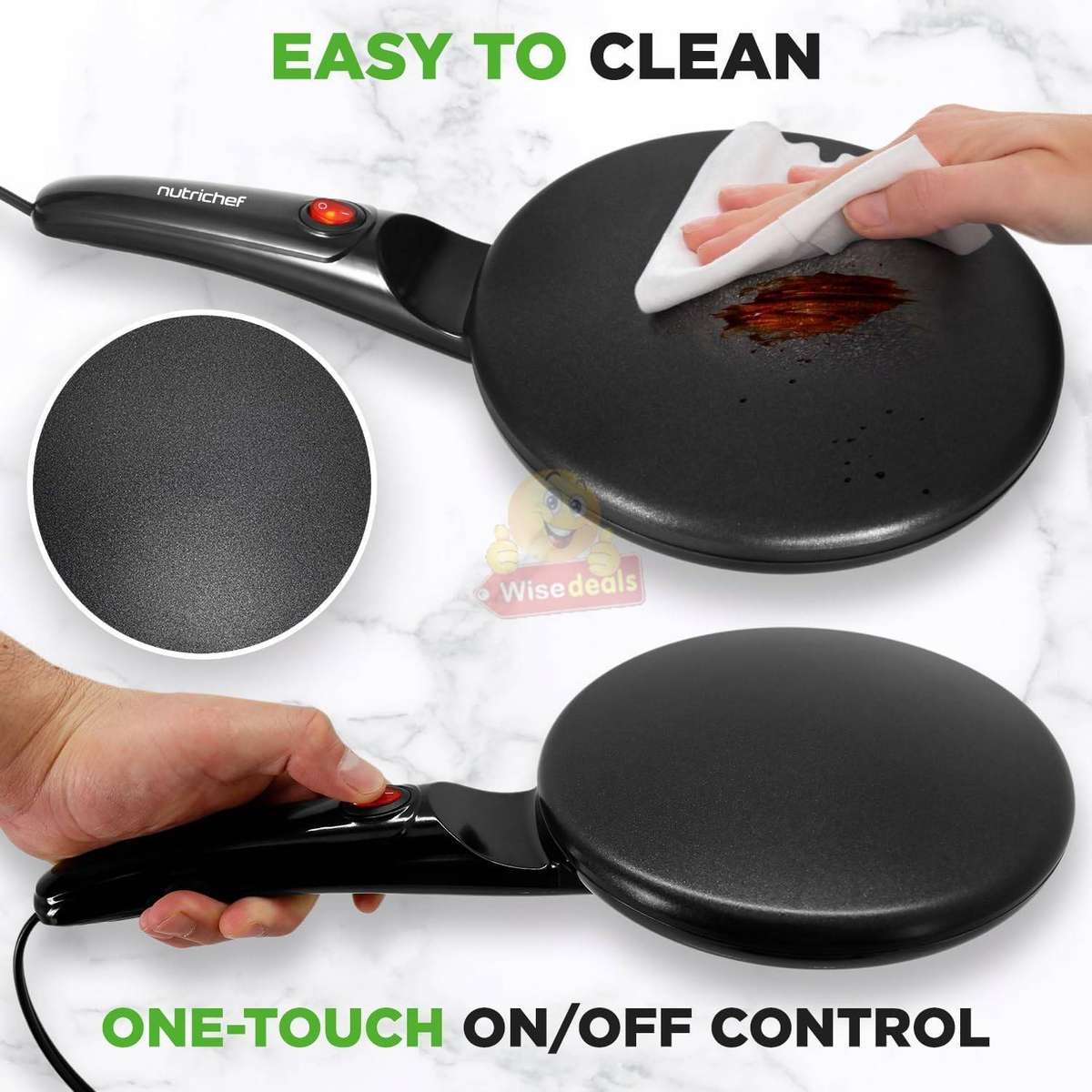 RAF Crepe Pancakes Tortillas Electric Crepe Maker