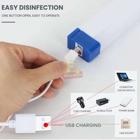 Rechargeable 3 Light Modes Magnetic Long Tube Light