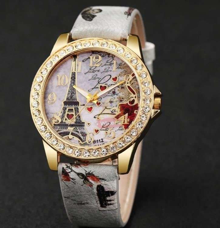 Elegant Paris Themed Eiffel Tower Ladies Watch in Complimentary Gift Box