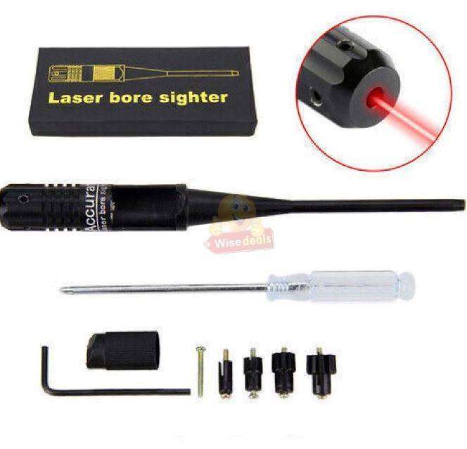 Red Laser Bore sighter Kit For .22 To .50 Calibre Rifles Handgun Dot Bore Sight