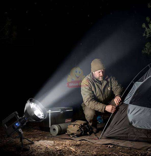 Large LED Search and Flash Light and Tripod