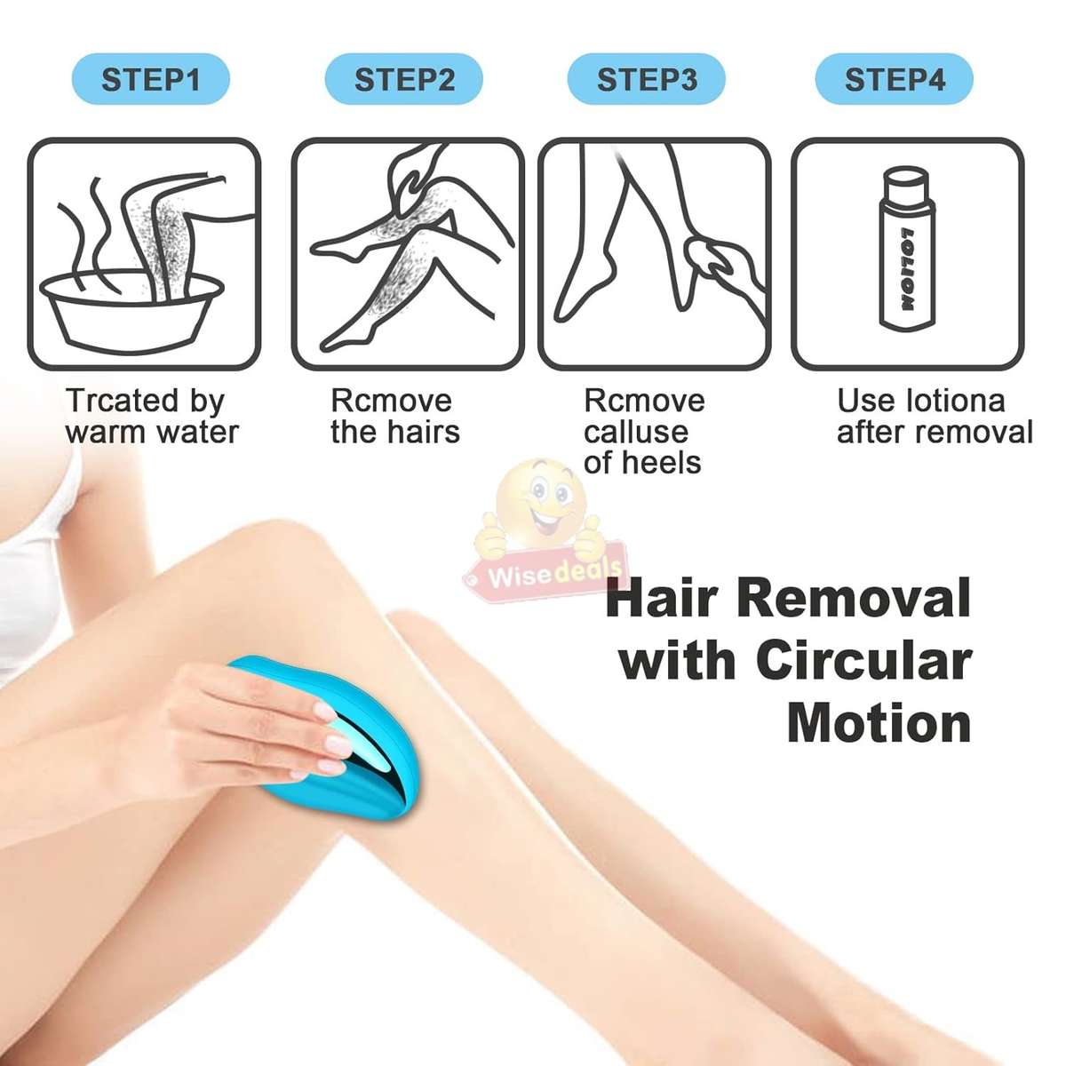 Painless and easy Crystal Hair Remover