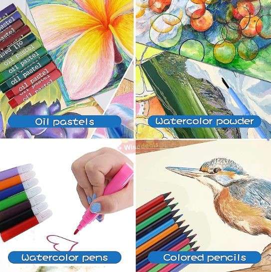 208 Piece Premium Art Set only available in Blue