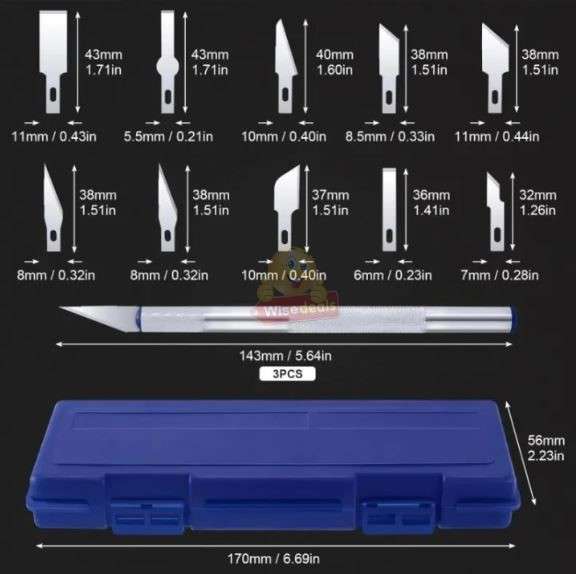 13 Piece Carving Knife Set with Storage Case