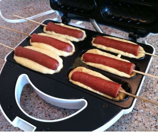 RAF Waffle Corn Hot Dog Maker 750watt