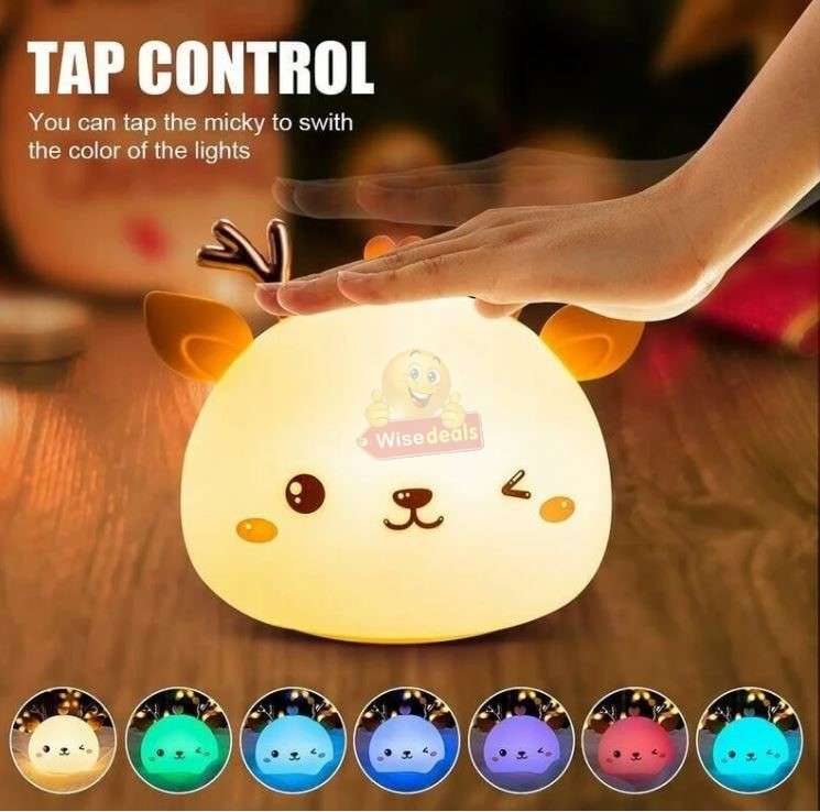 Silicone Soft Touch Bunny Night light Lamp