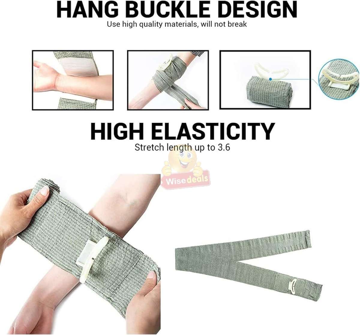 6 Inch Vacuum Sealed Multi-Purpose Emergency Bandage