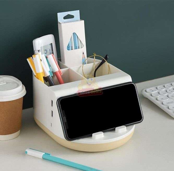 Multifunctional Wireless Charger Storage Box Desktop Organizer