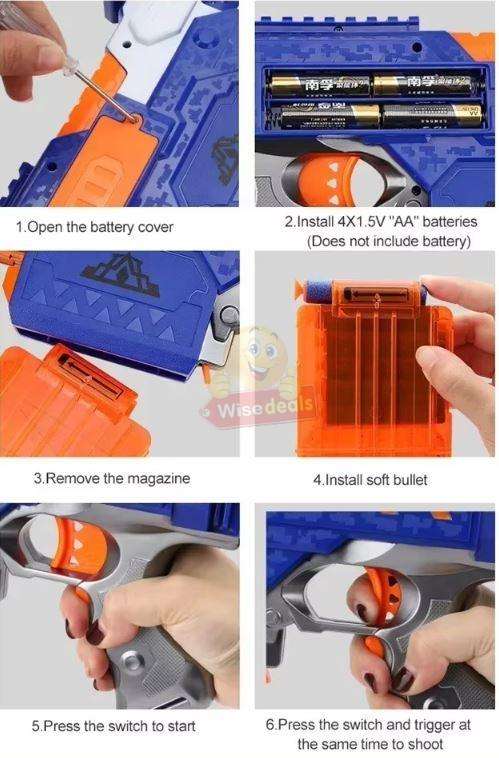 Soft Bullet Elite Disruptor Toy Gun with Accessories