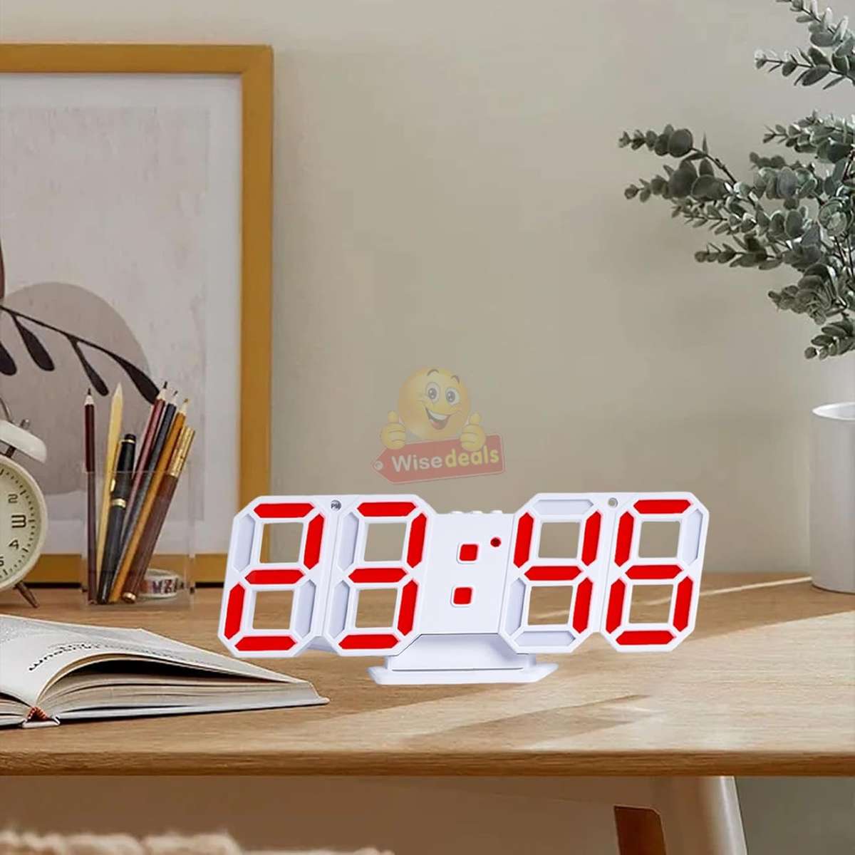 Large 3D LED Digital Light Alarm Clock