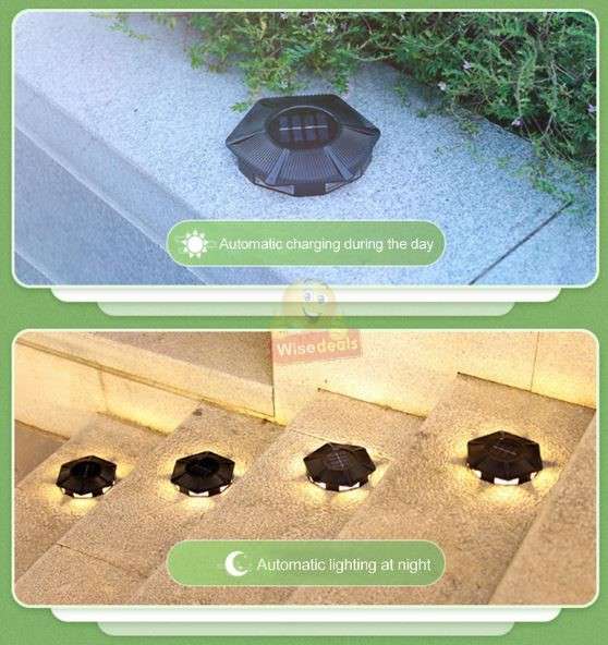 Waterproof LED Rechargeable Solar Ground and Wall light