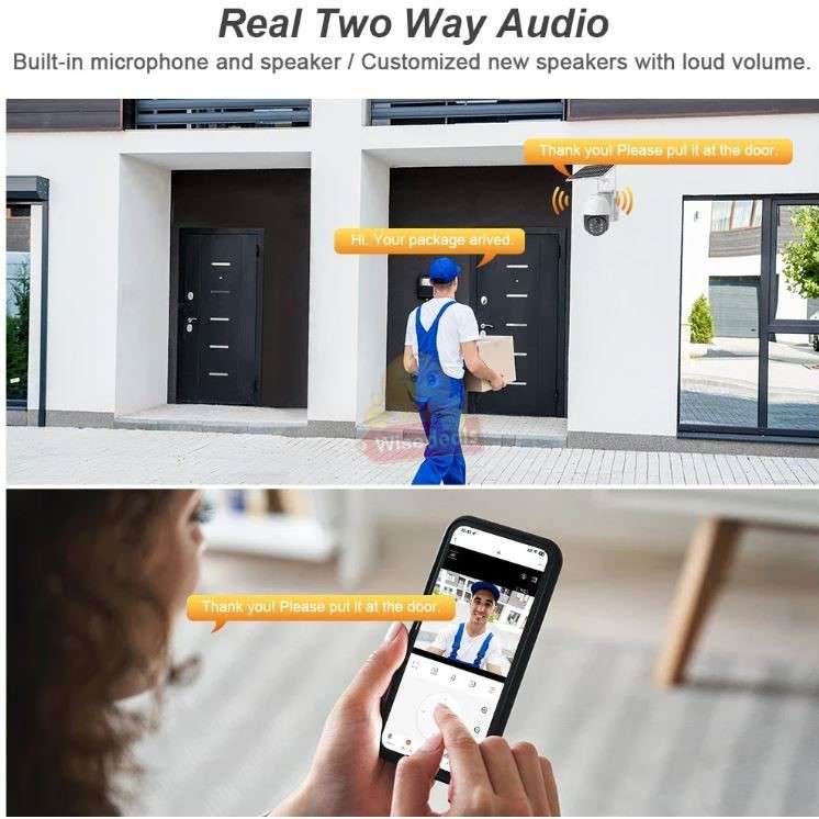 4G PT SIM CARD Waterproof IP SOLAR Camera, Day and Night Vision, Two-Way Audio, EeseCloud APP