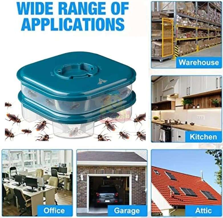 Reusable Double Layer Cockroach Harmless Trap for Home Garden