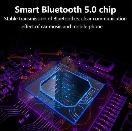 Car FM Bluetooth Transmitter with Google voice assistance and 2 charging ports