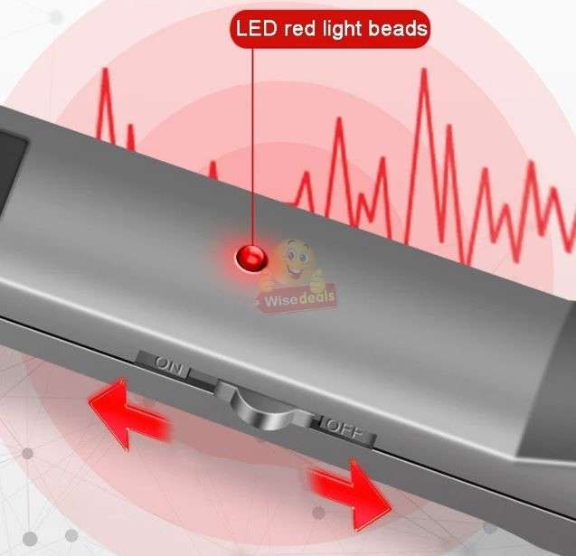 Handheld Radar Security Metal Detector with Alarm Buzzer and LED Flashing