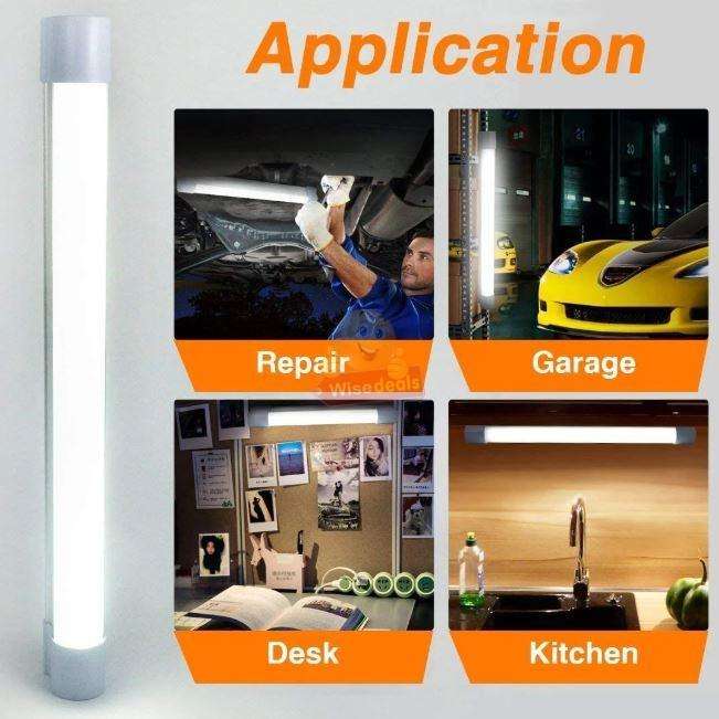 Rechargeable 3 Light Modes 120W Magnetic Long Tube Light