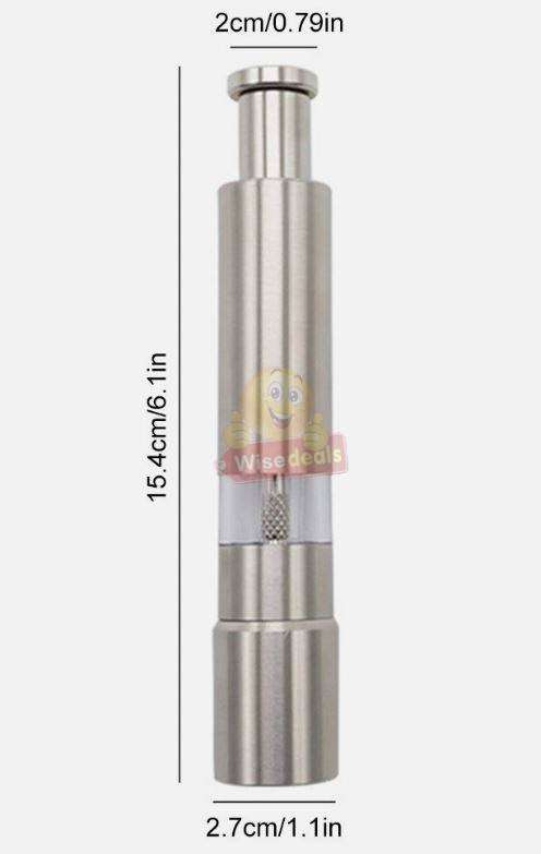 Stainless Steel Pressing Pepper Mill