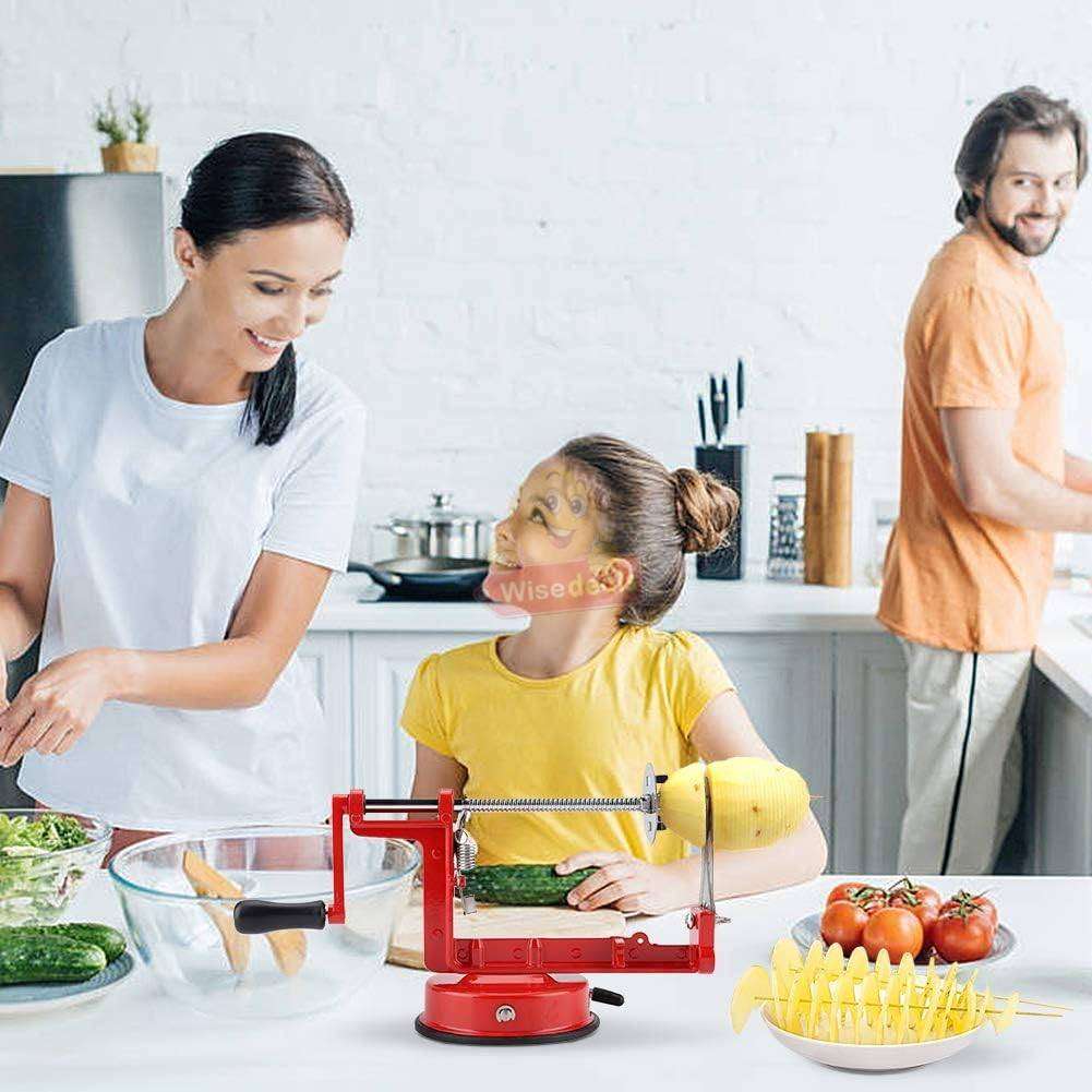 Aluminium Spiral Potato Slicer Suction Stand