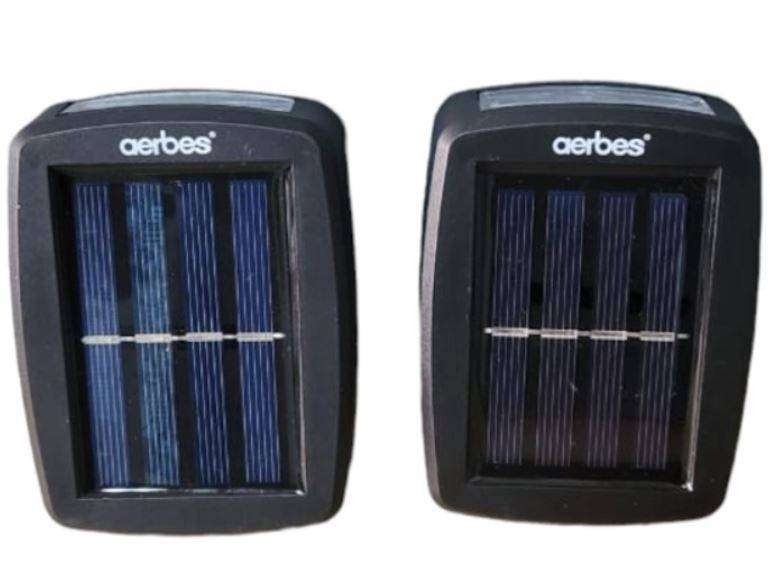 Twin Pack LED Solar Wall Light