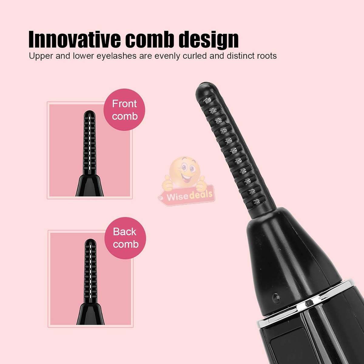 Electric LED Display Eyelash Curler USB Rechargeable 2 Temperature settings